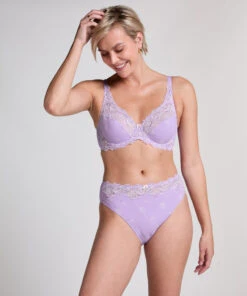 Hunkemöller Slip Taille Haute Diva- Violet