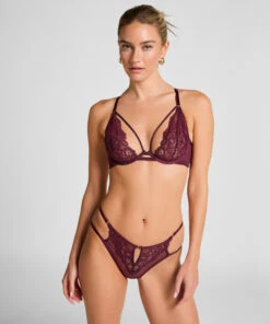 Hunkemöller Slip Brésilien Cinnamon- Rouge