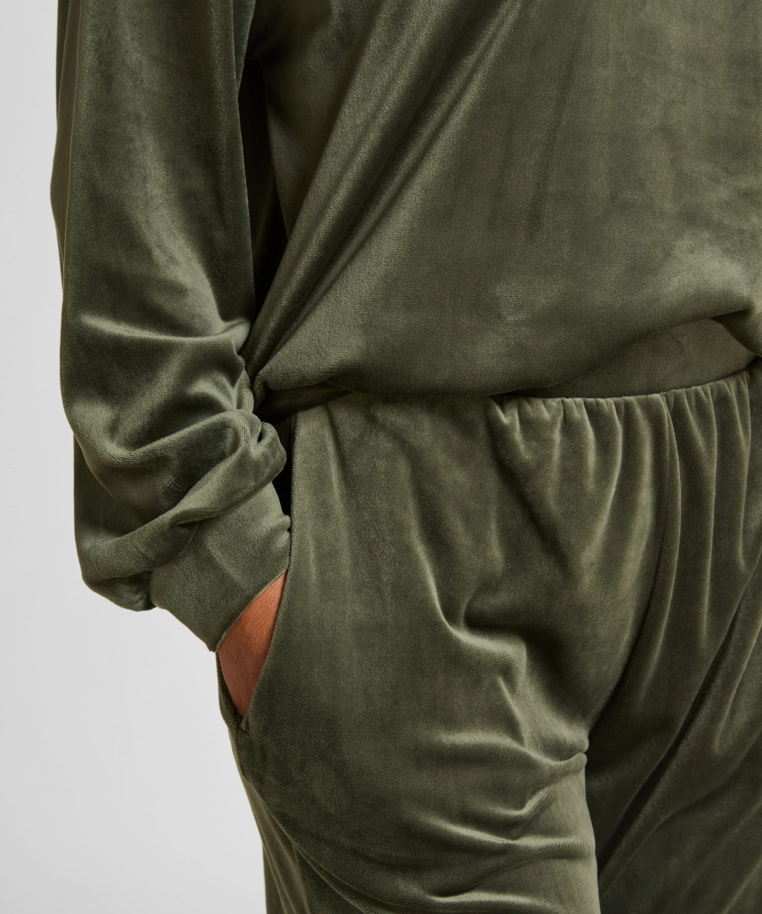 Hunkemöller Pantalon De Pyjama Velours- Vert 2 Hunkemöller Pantalon De Pyjama Velours- Vert – Image 2