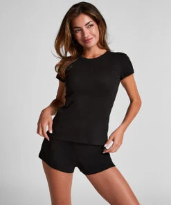 Hunkemöller Top Pointelle - Noir -Hunkemoller Boutique 302660 3