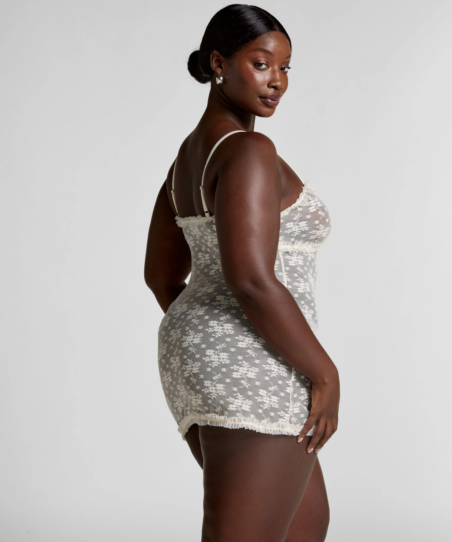 Hunkemöller Nuisette En Dentelle Darcy- Blanc 5 Hunkemöller Nuisette En Dentelle Darcy- Blanc – Image 5