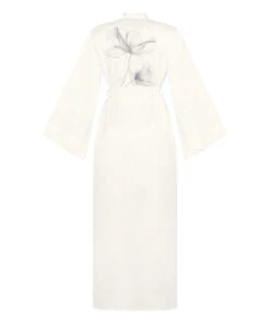 Hunkemöller Kimono Long Satin Floral- Blanc 15 Hunkemöller Kimono Long Satin Floral- Blanc -Hunkemoller Boutique 302687 6