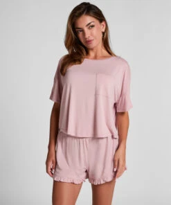 Hunkemöller Pyjama En Jersey- Rose