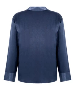 Hunkemöller Veste à Manches Longues Satin Ayla- Bleu -Hunkemoller Boutique 302767 6