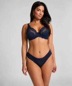 Hunkemöller Coton De Géorgie Brésilien- Bleu