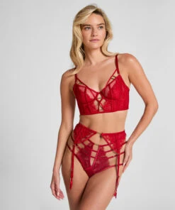 Hunkemöller Porte-jarretelles Noeki- Rouge