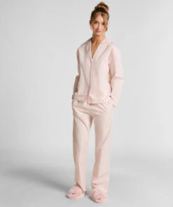 Hunkemöller Pantalon De Pyjama Coton Poplin- Rose