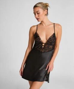 Hunkemöller Slip Dress Nienke- Noir