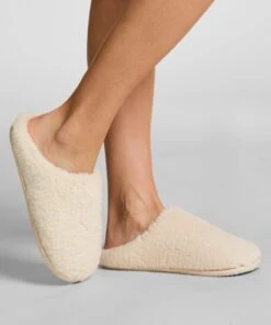 Hunkemöller Chaussons Fake Fur- Blanc