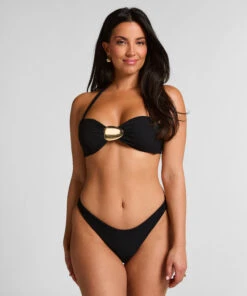 Hunkemöller Bas De Bikini échancré Cabo- Noir