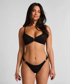 Hunkemöller Bas De Bikini échancré Cairo- Noir