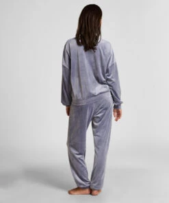 Hunkemöller Pantalon De Jogging Velours- Bleu -Hunkemoller Boutique 303718 4