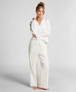 Hunkemöller Pantalon De Pyjama Jacquard Hearts- Bleu