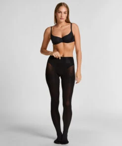 Hunkemöller Collants 40 Deniers Toucher Velours- Noir