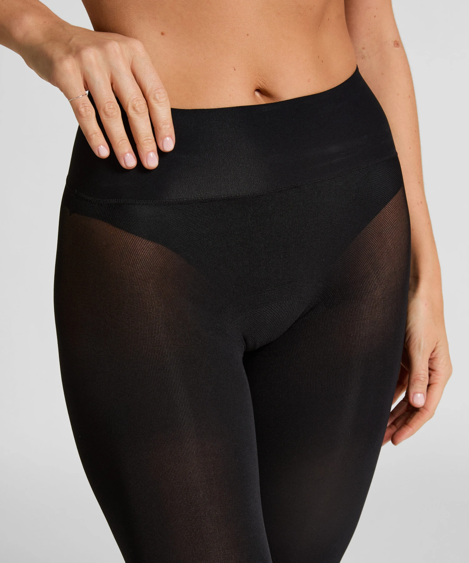 Hunkemöller Collants 40 Deniers Toucher Velours- Noir 2 Hunkemöller Collants 40 Deniers Toucher Velours- Noir – Image 2