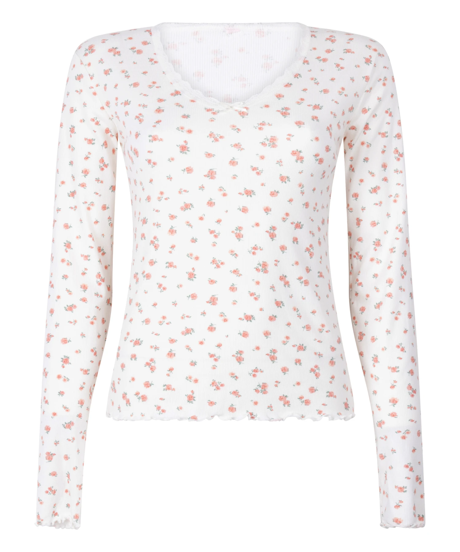 Hunkemöller Haut De Pyjama Côtelé- Blanc 5 Hunkemöller Haut De Pyjama Côtelé- Blanc – Image 5