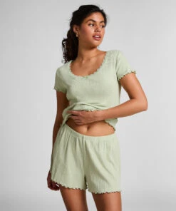 Hunkemöller Short Pointelle- Vert