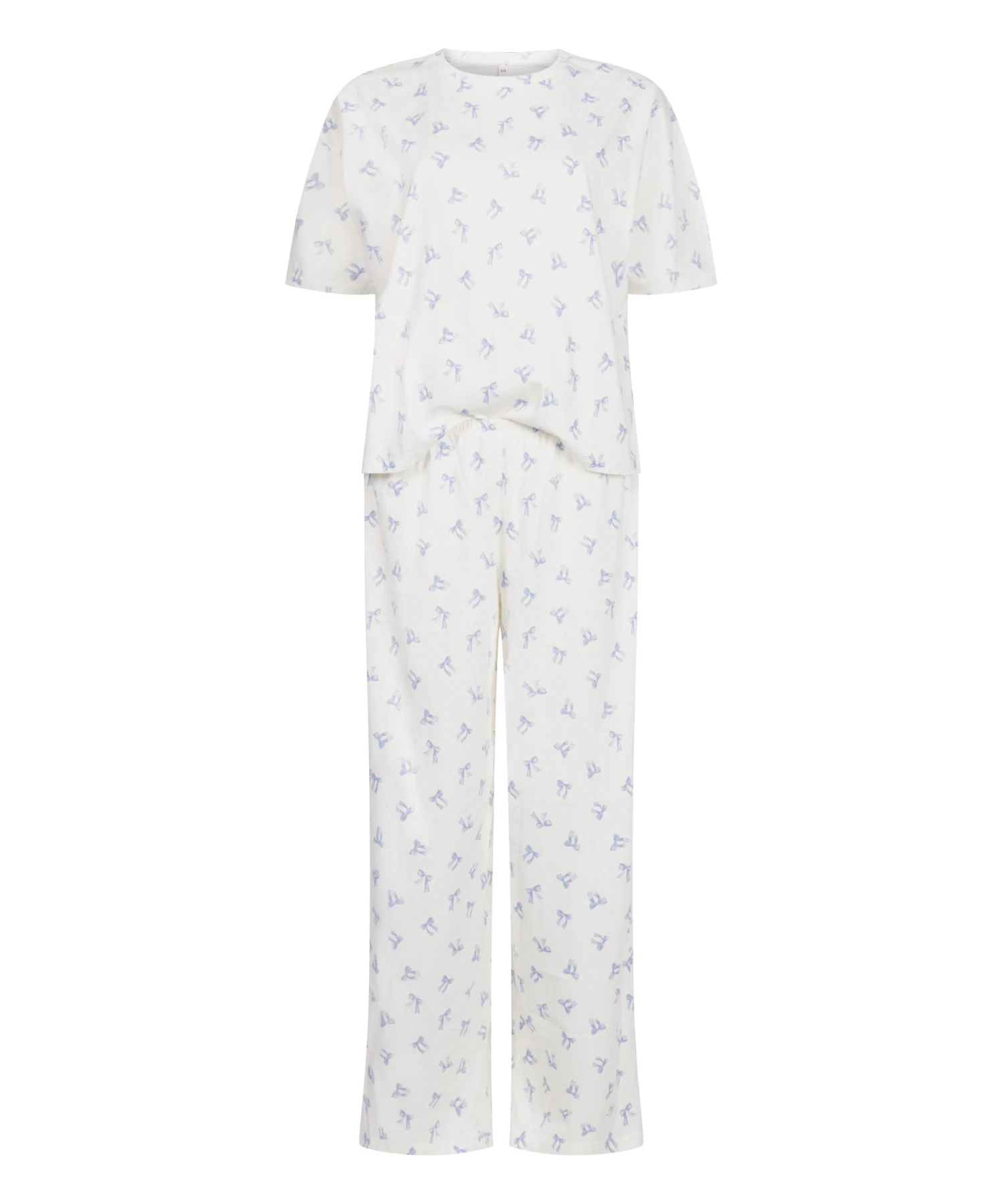 Hunkemöller Pyjama Set Cotton Jersey Long- Blanc 4 Hunkemöller Pyjama Set Cotton Jersey Long- Blanc – Image 4