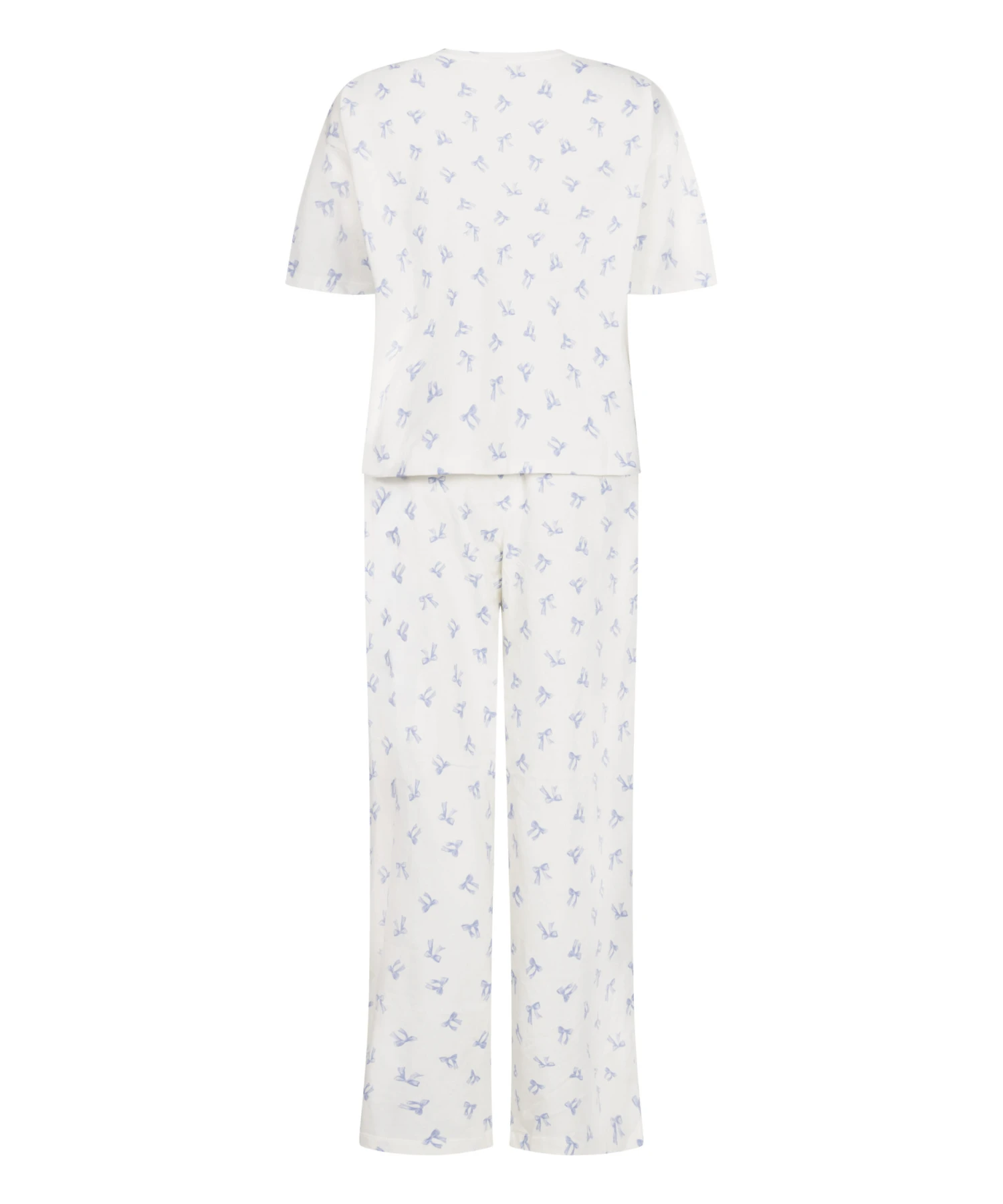 Hunkemöller Pyjama Set Cotton Jersey Long- Blanc 5 Hunkemöller Pyjama Set Cotton Jersey Long- Blanc – Image 5